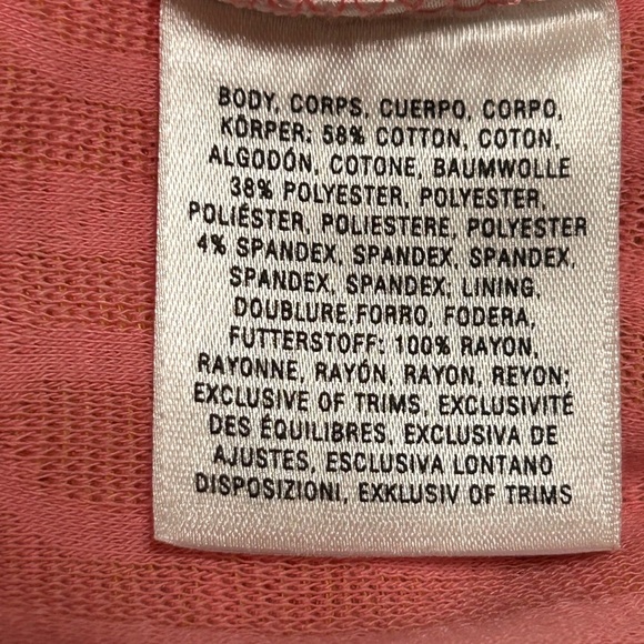 Anthropologie 9-H15 StCL Fit & Flare Dress Pale Orange Pink Cut Out Back Medium - Picture 10 of 14